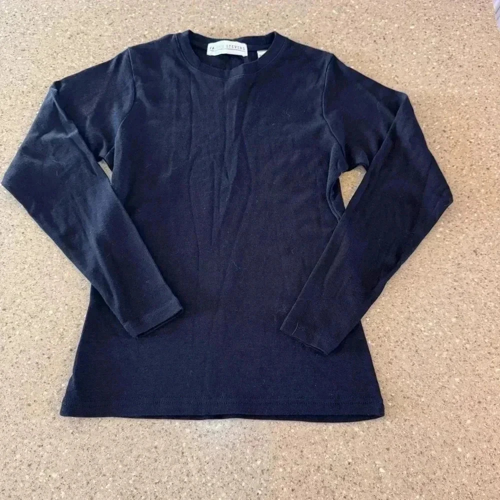 Valerie Stevens Black Pullover Size S